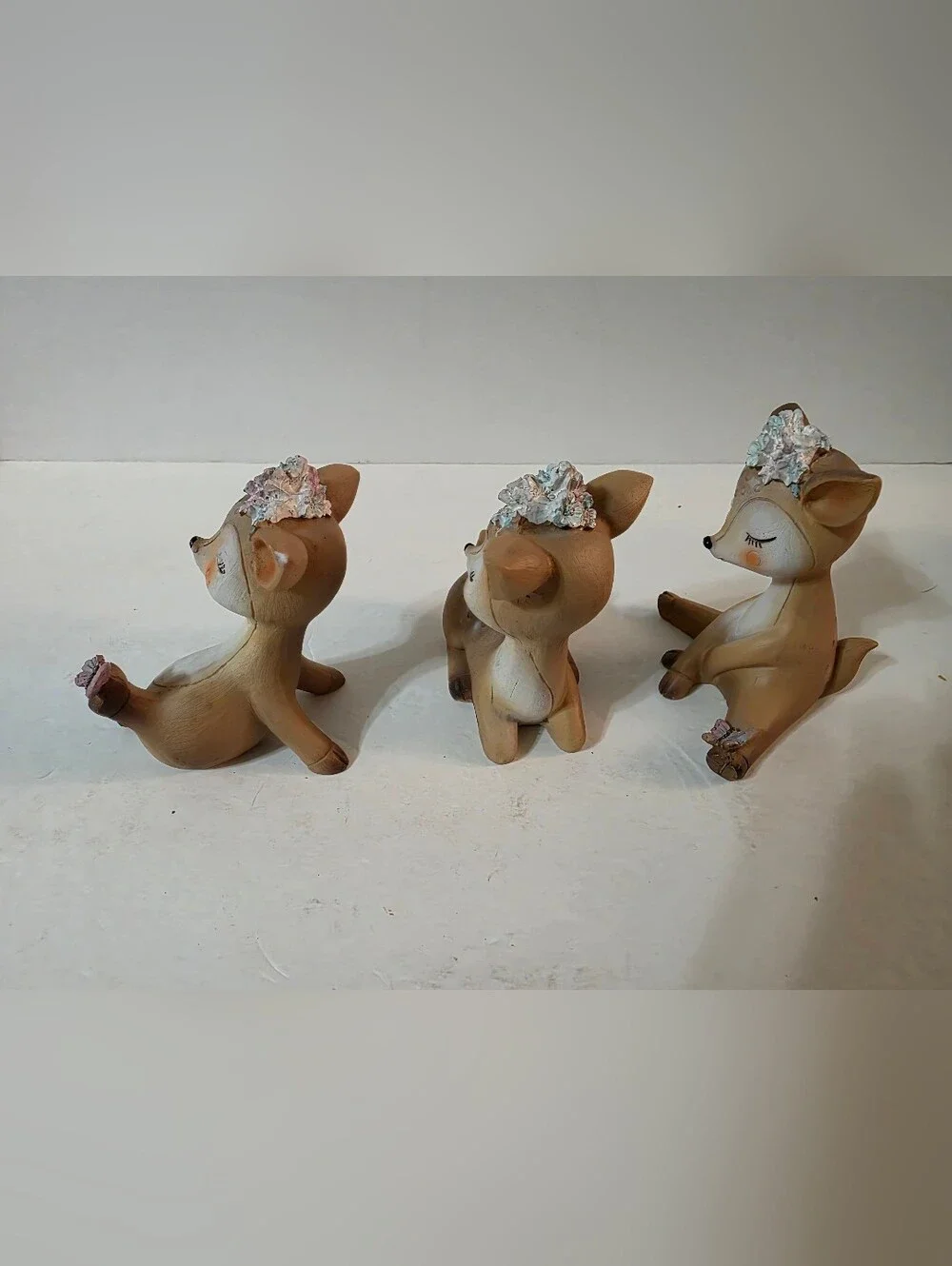 Baby Deer Fawn Set Of Cake Tp Figurines Baby Shower Reveal Parties